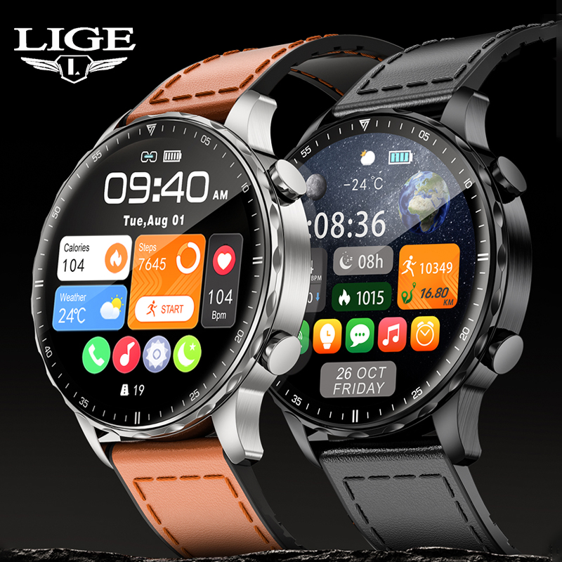Smartwatch Latest Watches For Men - LIGE 2025 للرجال ساعة ذكية بلوتوث