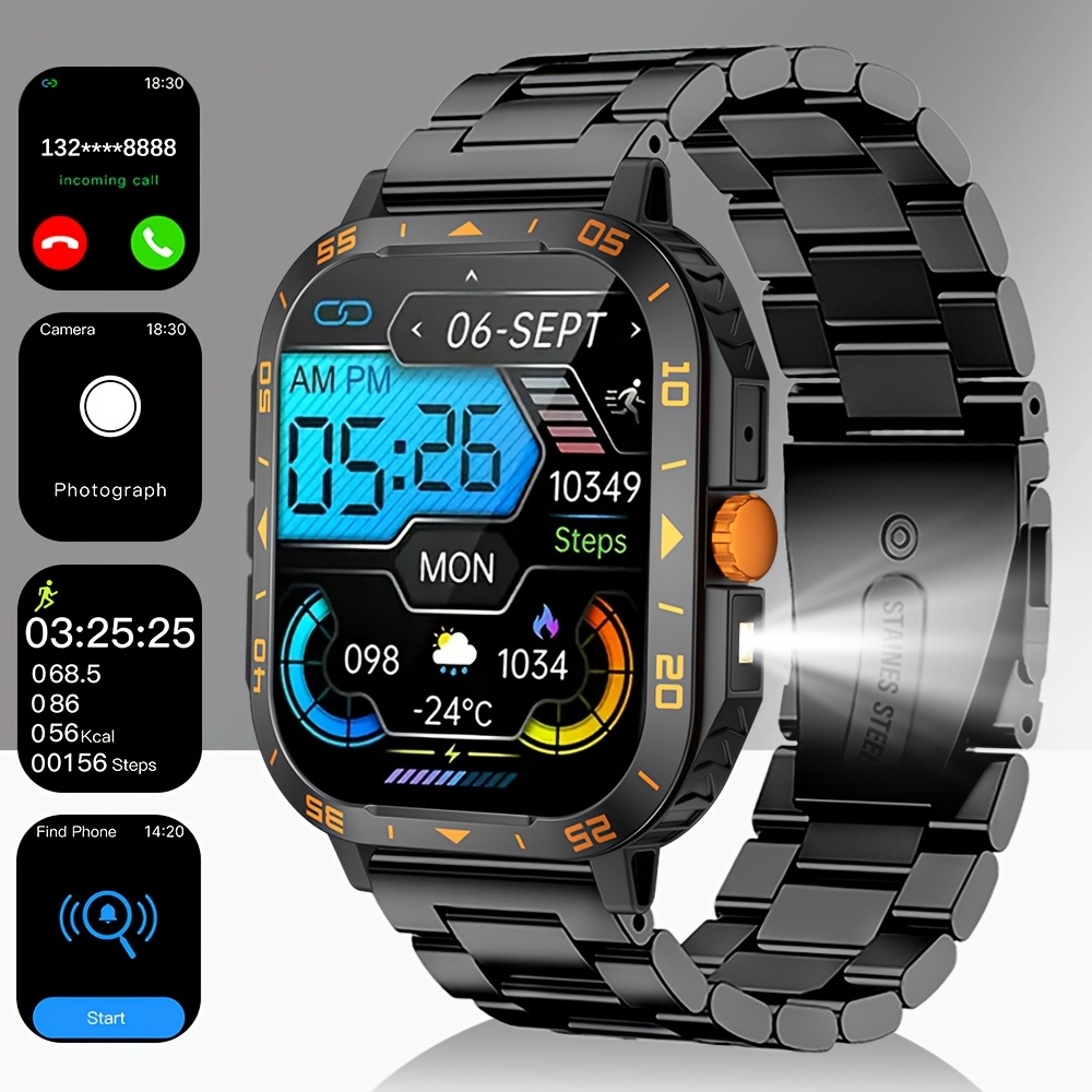 Smartwatch Premium Watches For Men - ساعة ذكية، فاخرة، مع أوضاع رياضية