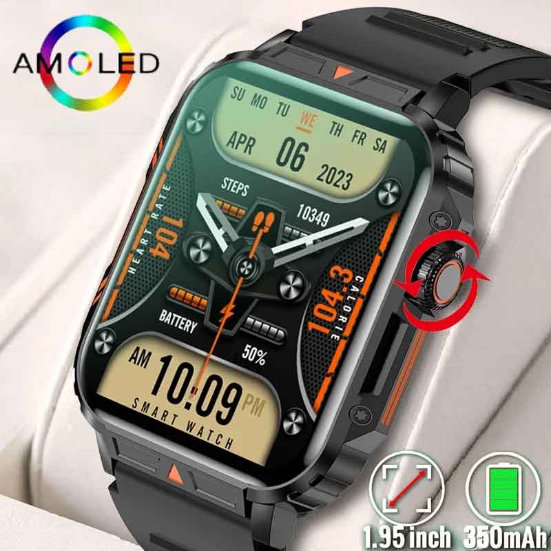 Smartwatch Military Watches For Men - ساعة ذكية عسكرية خارجية للرجال ،
