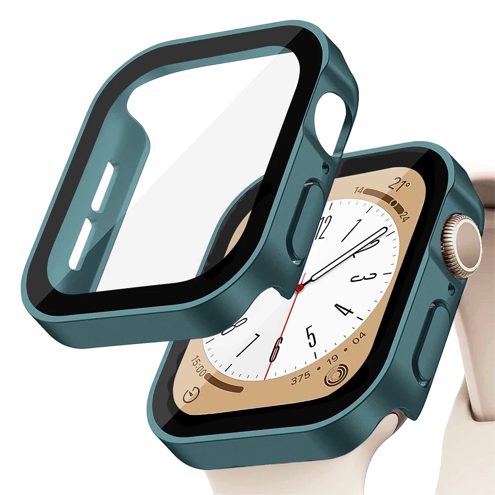 Smartwatch Watches Price - زجاج + غطاء لساعة أبل سلسلة