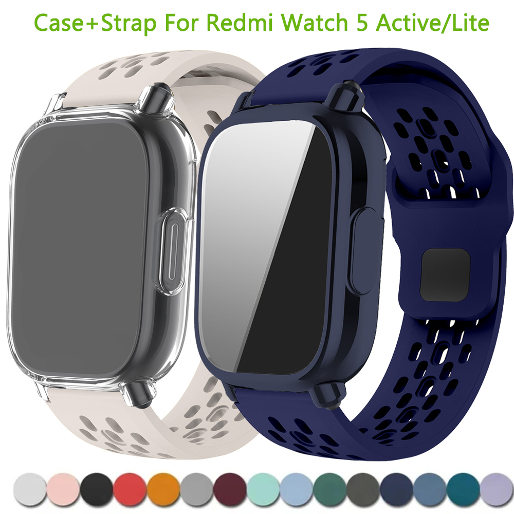 Silicone Sport Band - جراب + حزام سيليكون لساعة Xiaomi