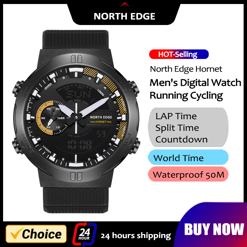 Smartwatch Army Watches For Men - NORTH EDGE ساعة ذكية للرجال التوقيت