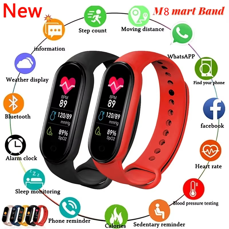 Smartwatch Trending Watches For Women - 2025 الاتجاه M8 الفرقة الذكية الرجال