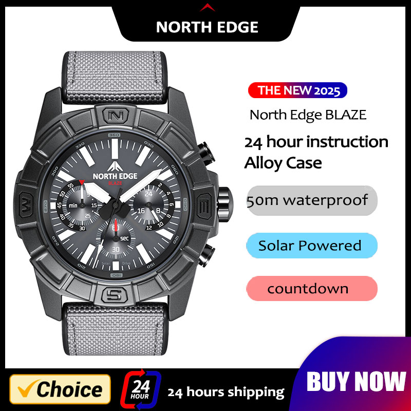 Smartwatch Army Watches For Men - NORTH EDGE 2025 BLAZE ساعة كوارتز