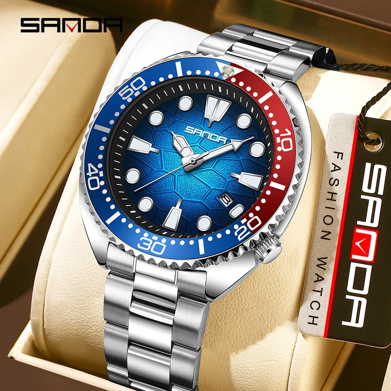 Smartwatch Luxury Watches For Men - ساعة كوارتز رجالية فاخرة من SANDA
