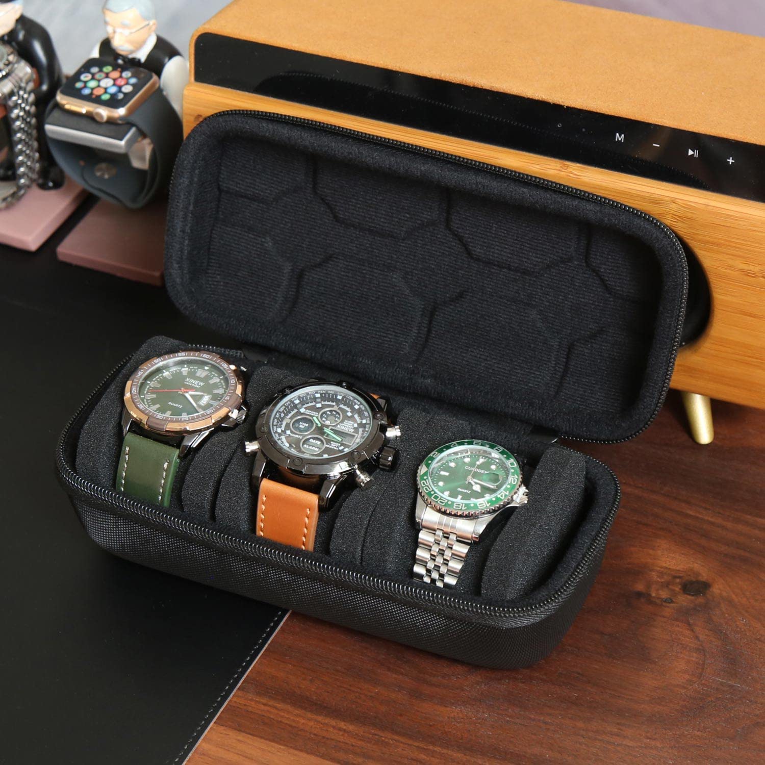 Smartwatch Watches Price - منظم صندوق الساعة للرجال أو النساء،