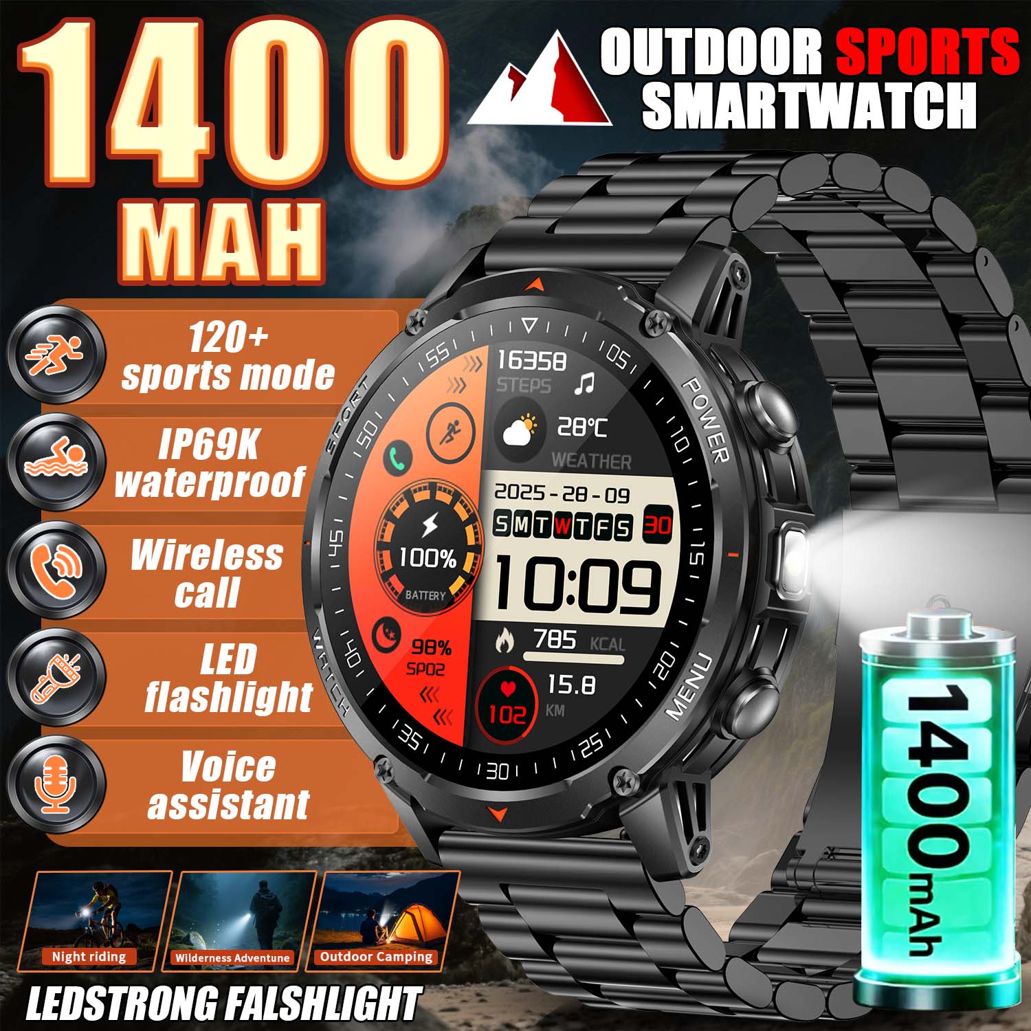 Smartwatch Trending Watches For Women - ساعة ذكية عسكرية جديدة للرجال لعام