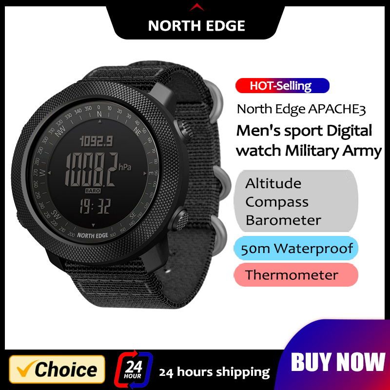 Smartwatch Army Watches For Men - NORTH EDGE ساعة ذكية للرجال الجيش