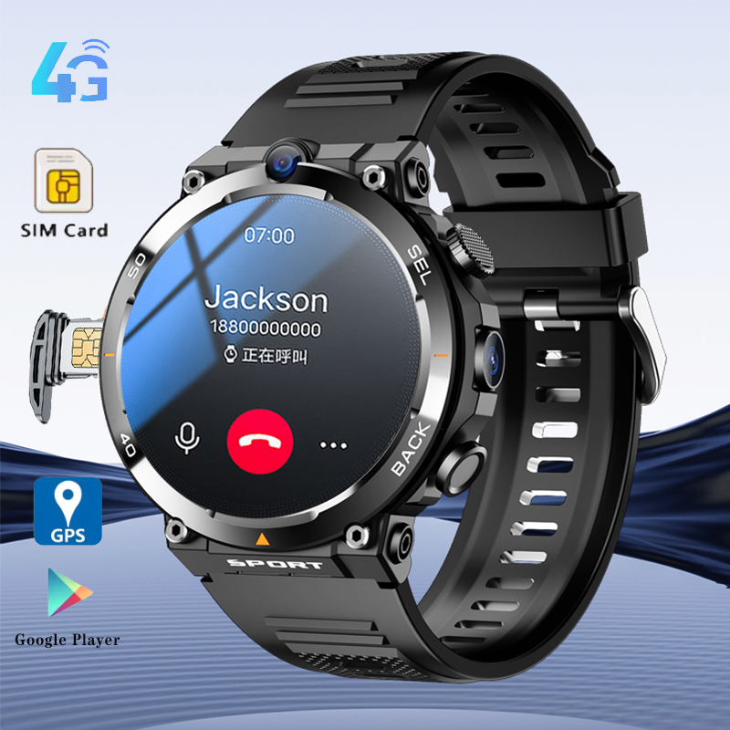 Smartwatch Rugged Watches For Men - جديد جوجل بلاي 1.39 بوصة 4G