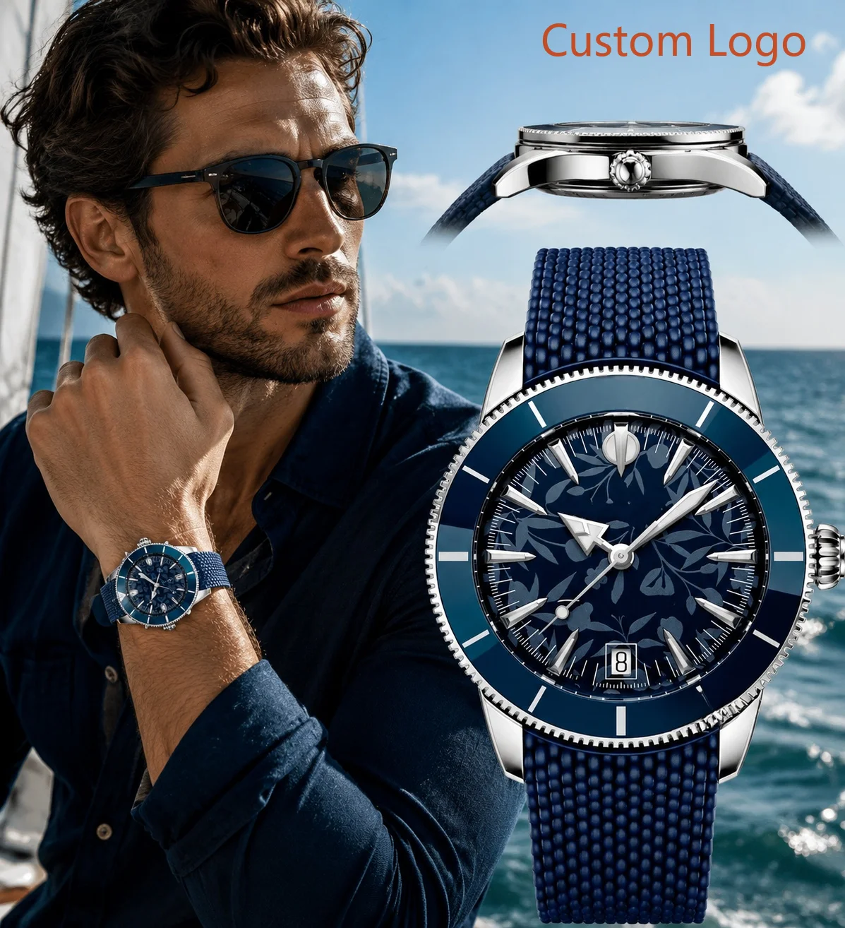 Waterproof Diving Watch - ساعة غوص أوتوماتيكية للرجال 46 مم