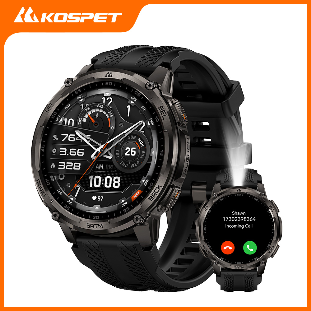 Smartwatch Rugged Watches For Men - ساعة ذكية KOSPET TANK T4C للرجال،