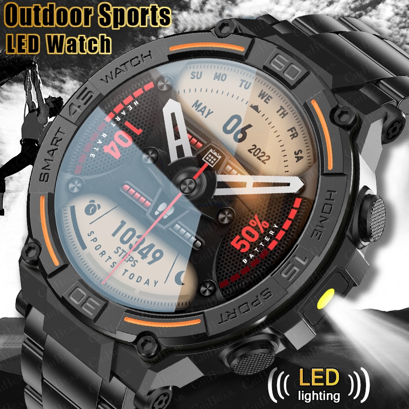 Smartwatch Rugged Watches For Men - ساعة ذكية عسكرية متينة للاستخدام الخارجي