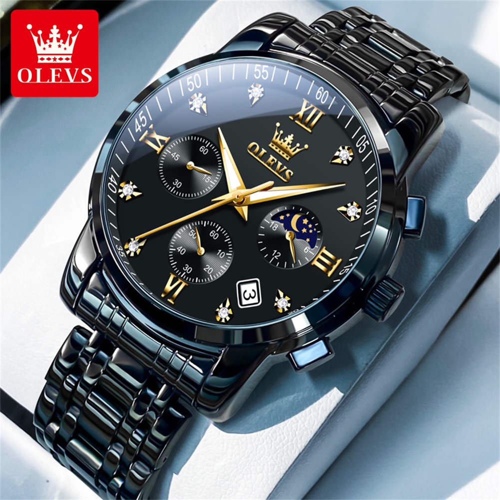 Analog Quartz Watch - ساعات OLEVS الشهيرة للرجال من الفولاذ