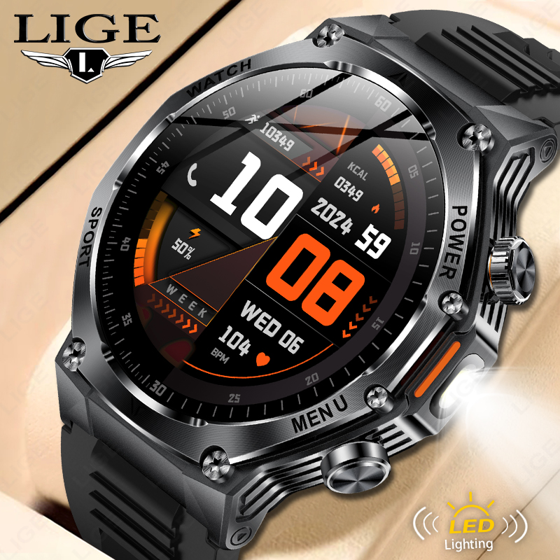 Smartwatch Latest Watches For Men - LIGE جديد الرجال 800mAh الترا عمر