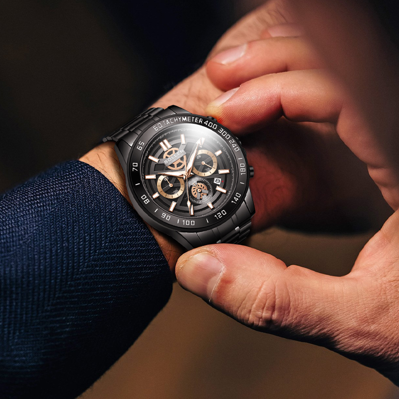 Analog Quartz Watch - ساعات للرجال، ساعة كوارتز كاجوال للرجال
