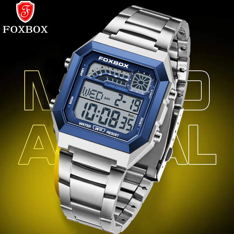 Analog Quartz Watch - ساعة رجالية رقمية فاخرة من FOXBOX،
