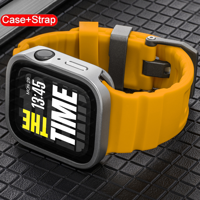 Silicone Sport Band - غطاء مقاوم للماء لساعة أبل +
