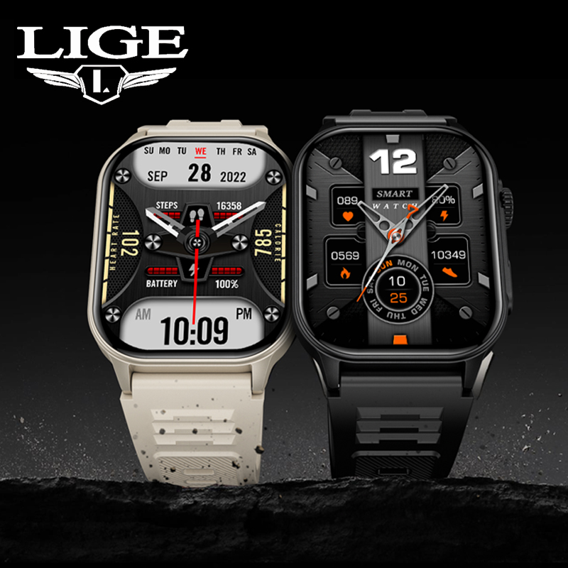 Smartwatch Latest Watches For Men - LIGE ساعة ذكية للرجال 3ATM مقاوم