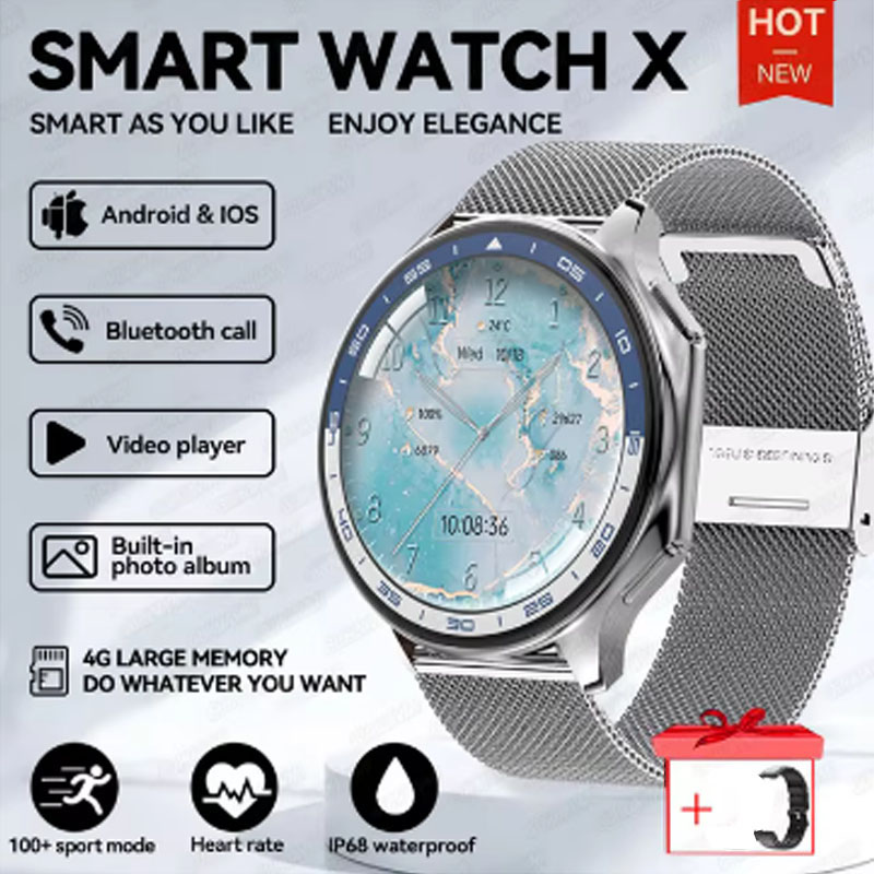 Smartwatch Iphone Watch For Men - 1.43 بوصة شاشة كبيرة الرجال النساء