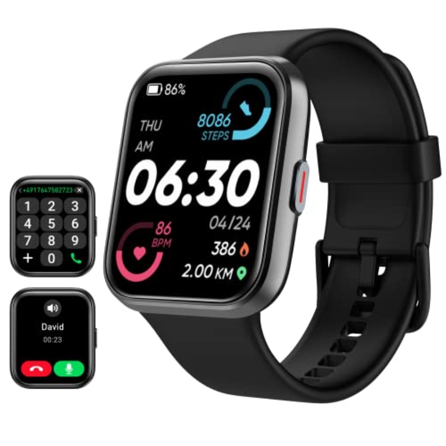 Smartwatch Iphone Watch For Men - ساعة ذكية للرجال/النساء متوافقة مع أندرويد/آيفون/سامسونج،