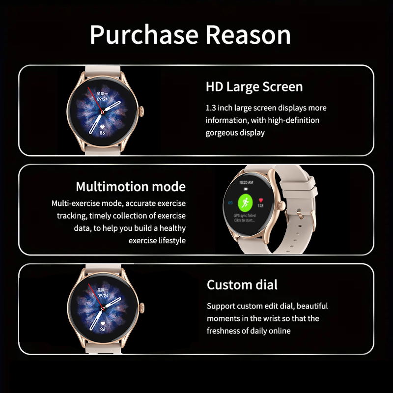 Aiweile-ساعة ذكية لأندرويد ، آ - مراجعة Smartwatch Iphone Watch For Men وسعره
