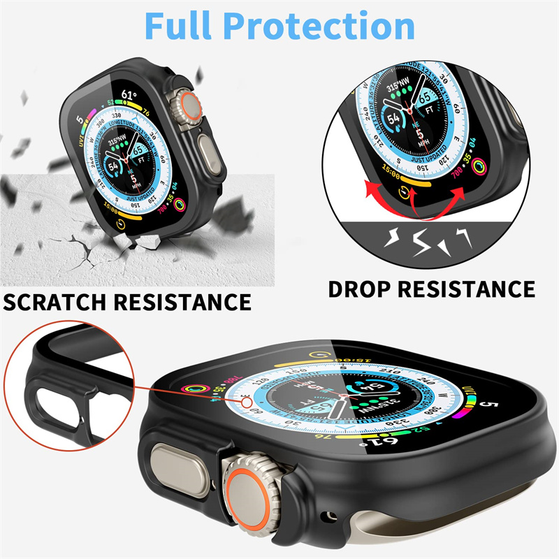 زجاج + حافظة لساعة أبل الترا 4 - مراجعة Smartwatch Luxury Watches وسعره