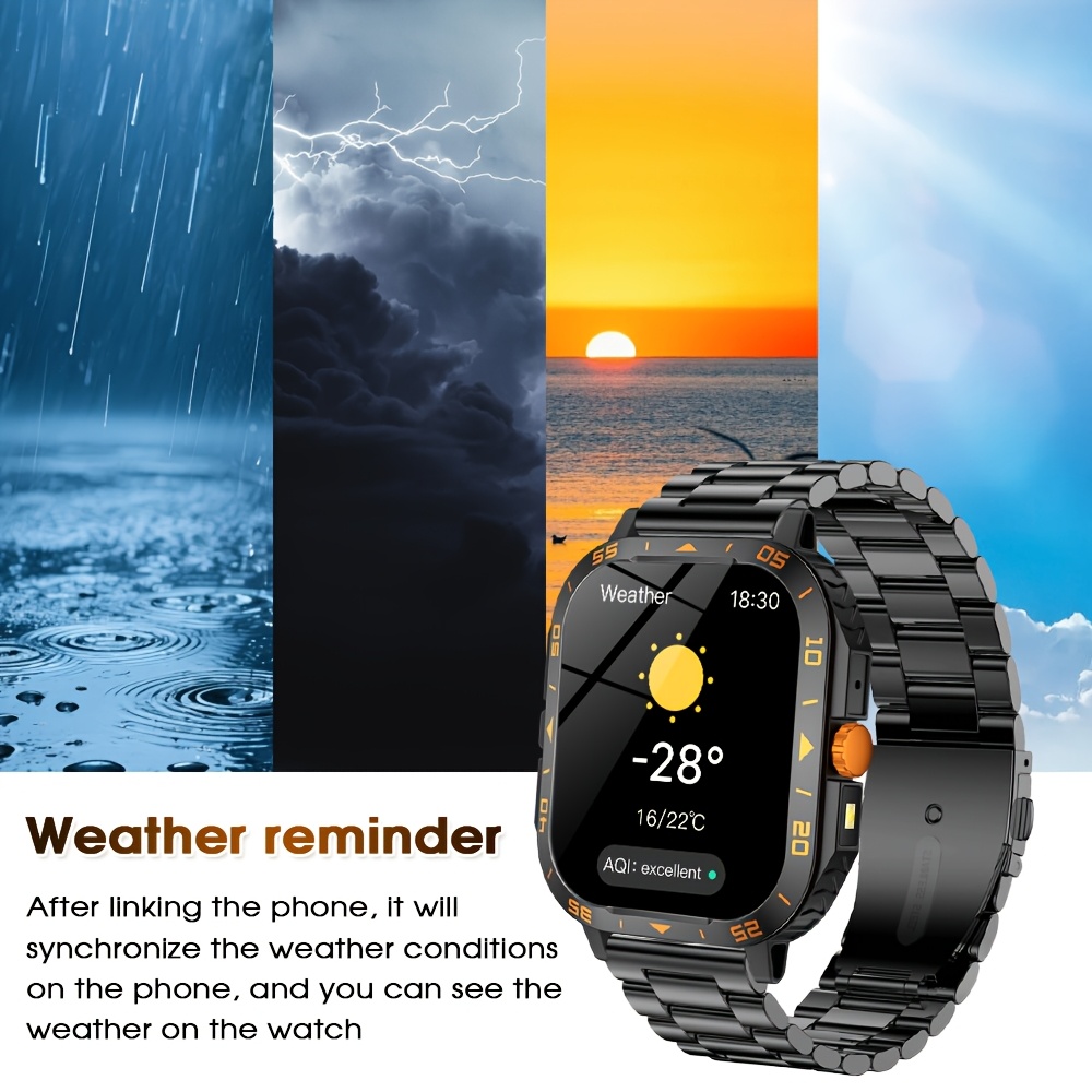ساعة ذكية، فاخرة، مع أوضاع ريا - مراجعة Smartwatch Premium Watches For Men وسعره