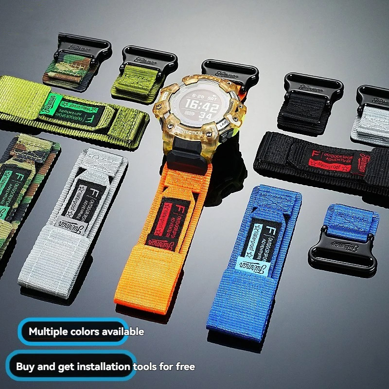 GBD H1000 قماش حزام الساعات لس - مراجعة Smartwatch Casio Watches For Men وسعره