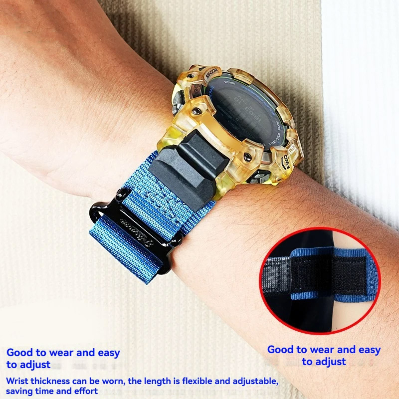 GBD H1000 قماش حزام الساعات لس - مراجعة Smartwatch Casio Watches For Men وسعره