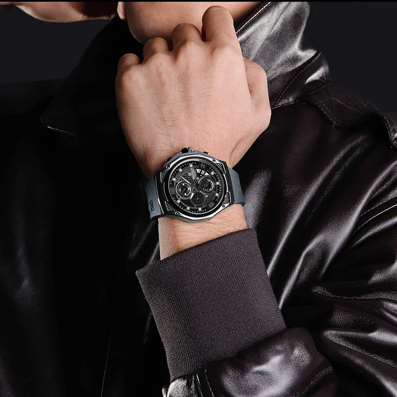 ساعة يد رجالية Naviforce ، تصم - مراجعة Silicone Sport Band وسعره