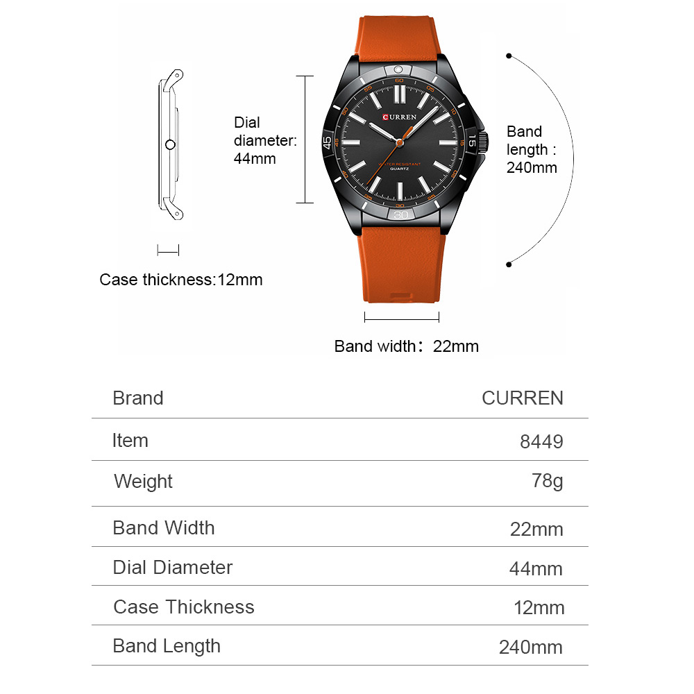 ساعة كوارتز رياضية للرجال من C - مراجعة Silicone Sport Band وسعره