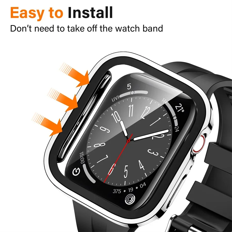 زجاج + غطاء لساعة أبل سلسلة 9  - مراجعة Smartwatch Watches Price وسعره