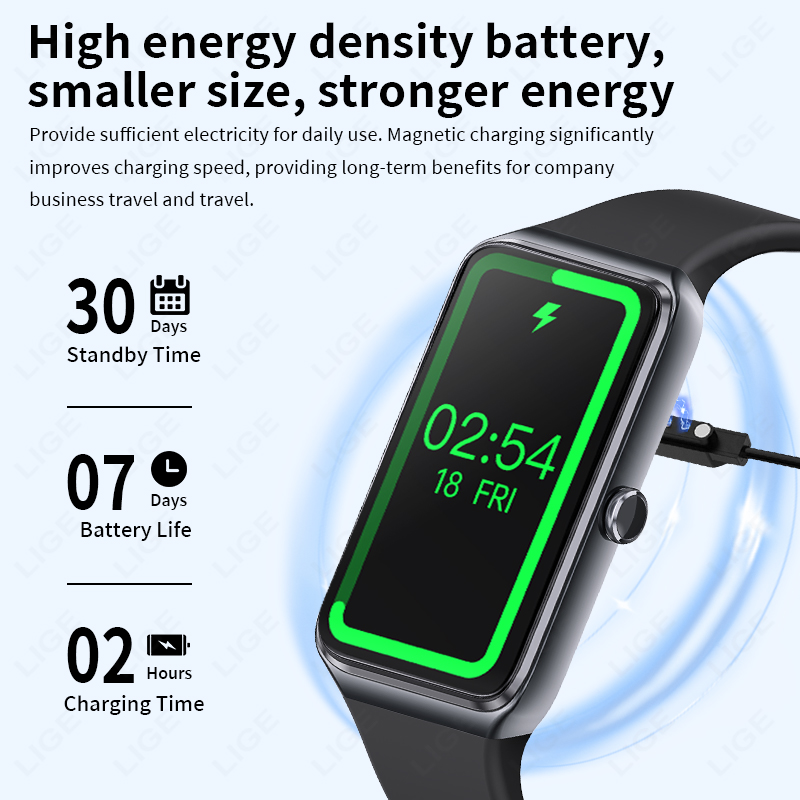 سوار ذكي LIGE للأزواج، ساعة ذك - مراجعة Smartwatch Latest Watches For Men وسعره