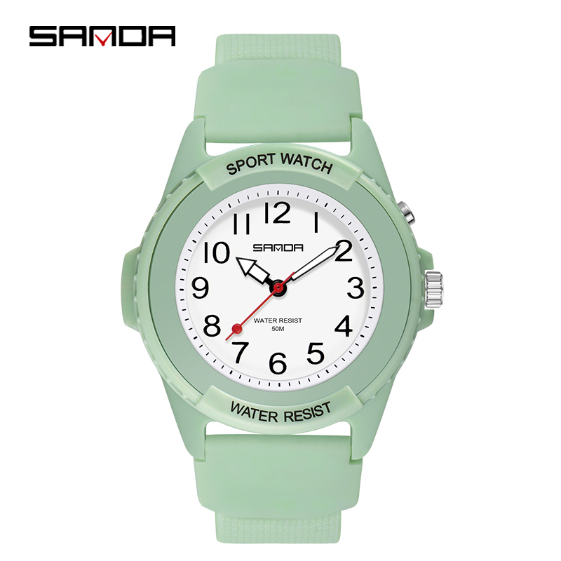 SANDA 6018 موضة جديدة للأطفال  - مراجعة Waterproof Diving Watch وسعره