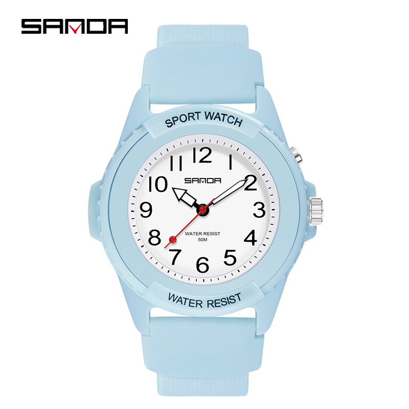 SANDA 6018 موضة جديدة للأطفال  - مراجعة Waterproof Diving Watch وسعره