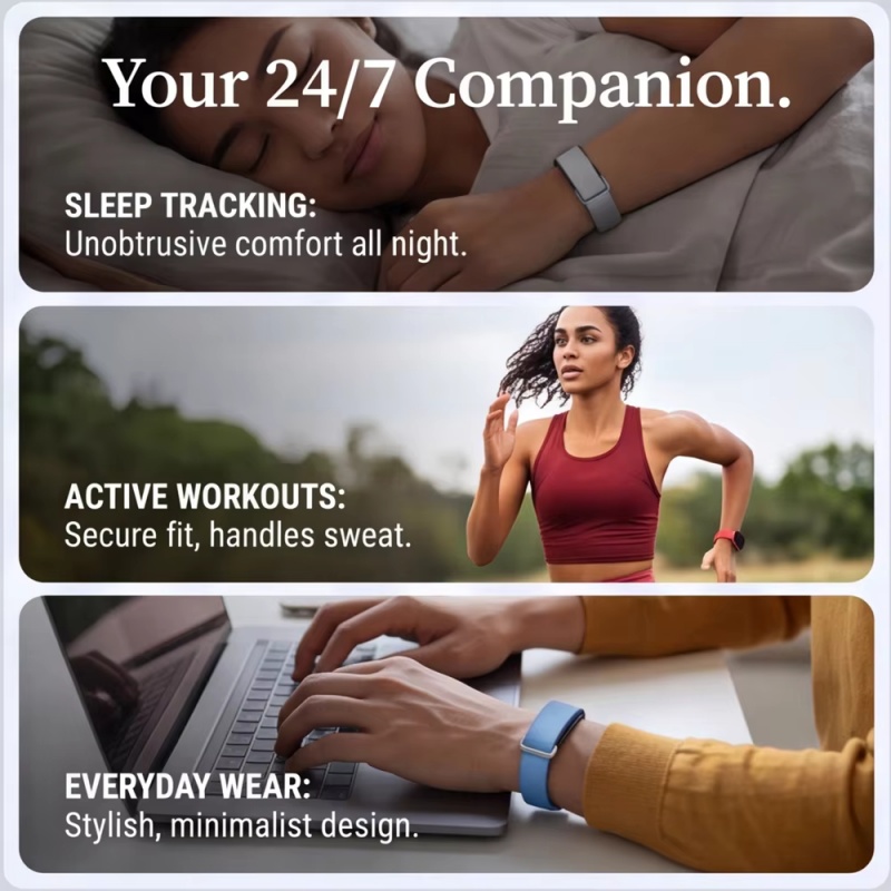 حزام ساعة ناعم بلون واحد لساعا - مراجعة Silicone Sport Band وسعره
