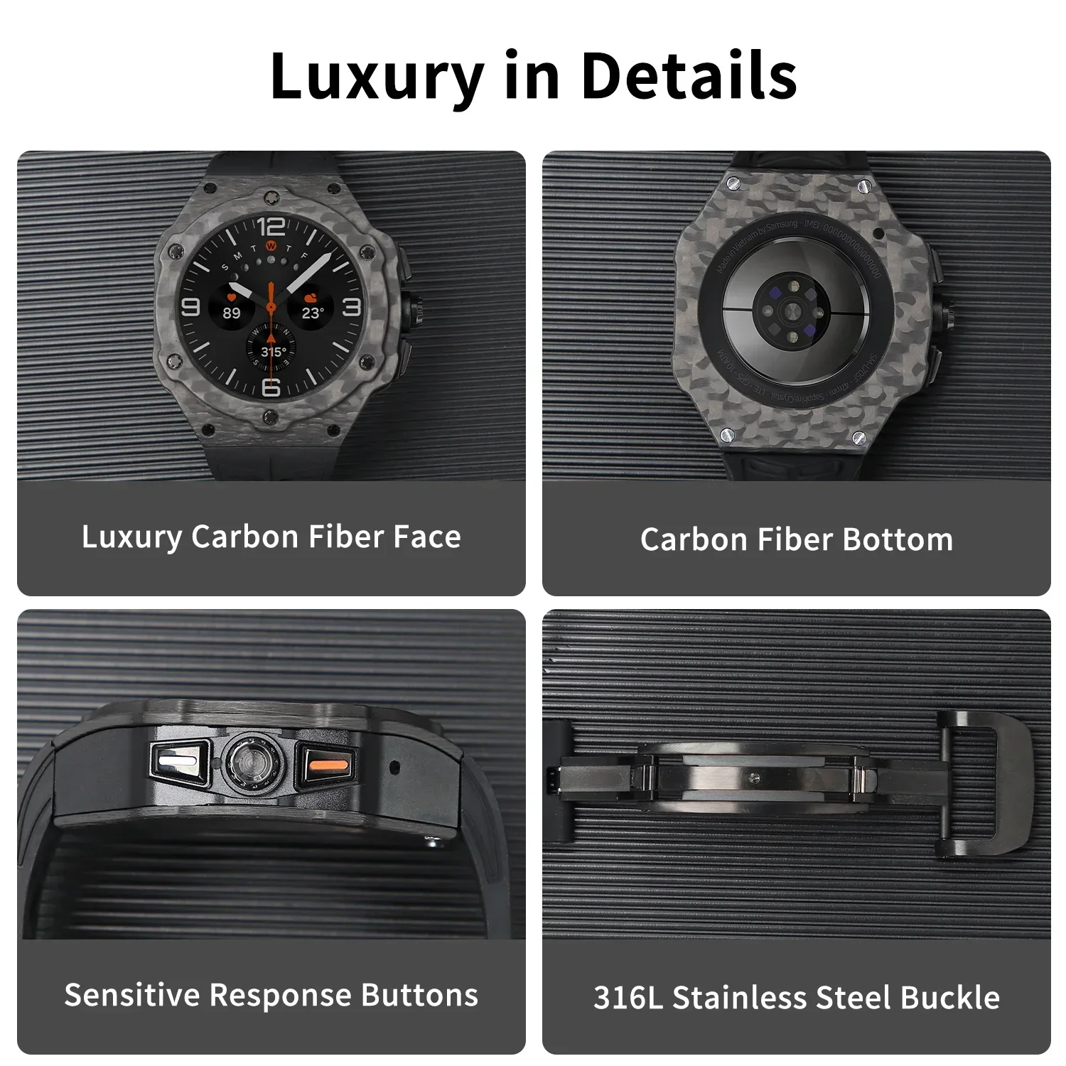 مجموعة تعديل فاخرة لساعة سامسو - مراجعة Smartwatch Luxury Watches وسعره