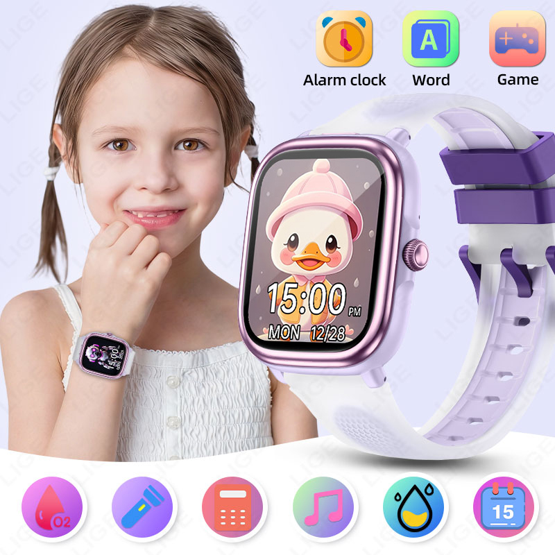 ساعة ذكية للأطفال من LIGE بشاش - مراجعة Smartwatch Watches Gift For Girls وسعره