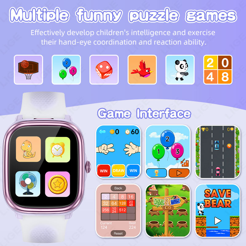 ساعة ذكية للأطفال من LIGE بشاش - مراجعة Smartwatch Watches Gift For Girls وسعره