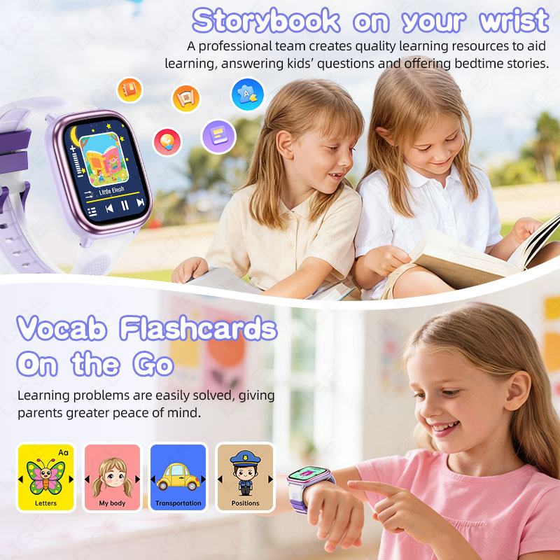 ساعة ذكية للأطفال من LIGE بشاش - مراجعة Smartwatch Watches Gift For Girls وسعره