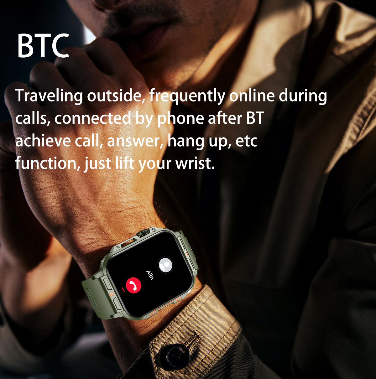 ساعة ذكية عسكرية خارجية للرجال - مراجعة Smartwatch Military Watches For Men وسعره