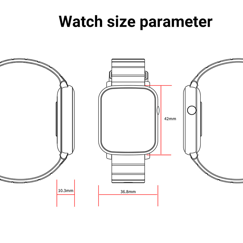 IP68 ساعة ذكية الرجال اللياقة  - مراجعة Smartwatch Iphone Watch For Men وسعره