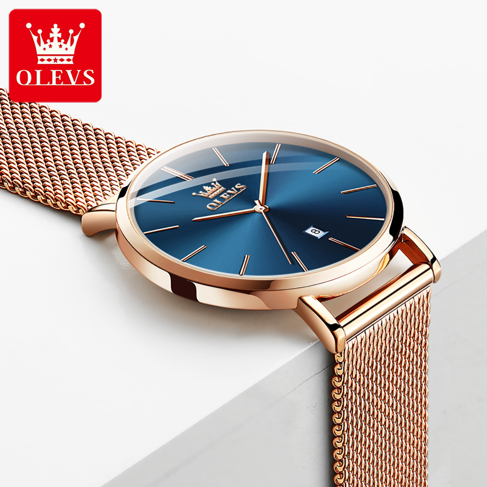 OLEVS ساعة نسائية 5869 أنيقة م - مراجعة Analog Quartz Watch وسعره