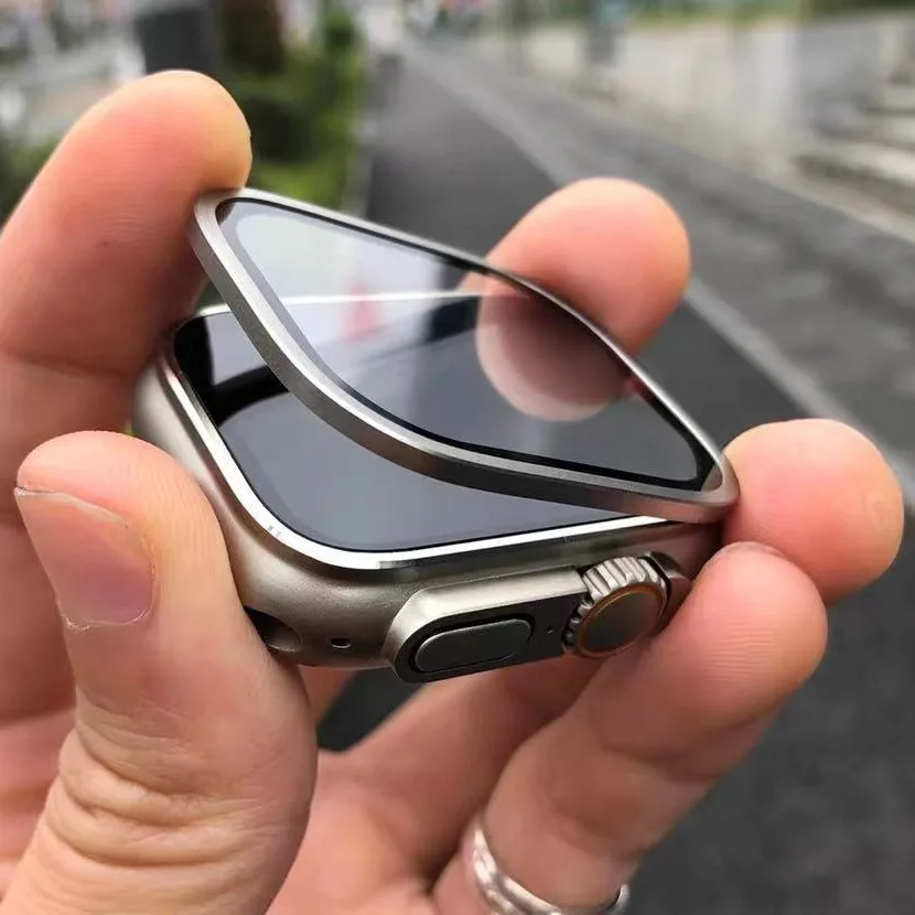 زجاج مقسى مضاد للخدش لساعة أبل - مراجعة Smartwatch Watches For Men وسعره