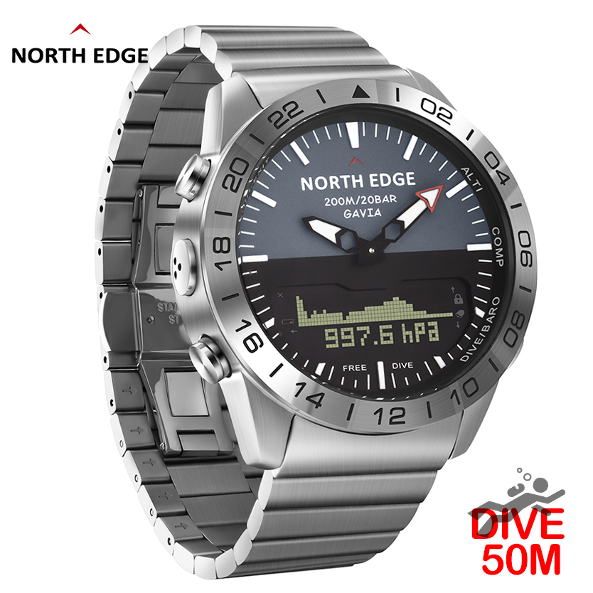 ساعة غوص رجالية من نورث إيدج،  - مراجعة Smartwatch Army Watches For Men وسعره