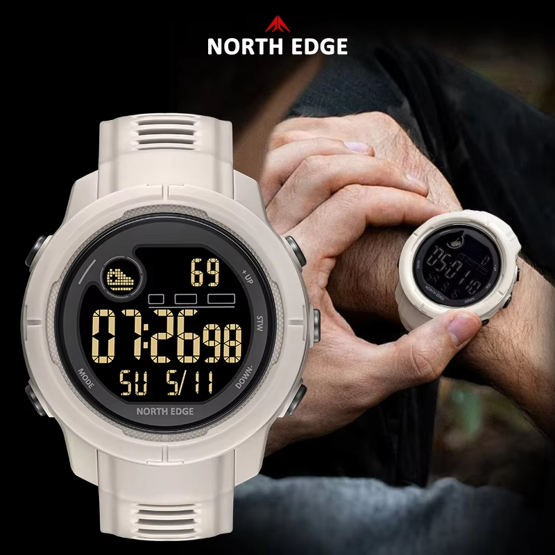 NORTH EDGE NEW MARS 5 ساعة رقم - مراجعة Smartwatch Military Watches For Men وسعره