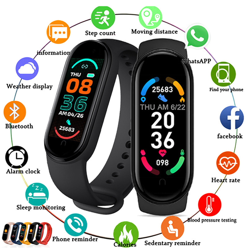 ساعة ذكية M6 للرجال والنساء، س - مراجعة Smartwatch Iphone Watch For Men وسعره