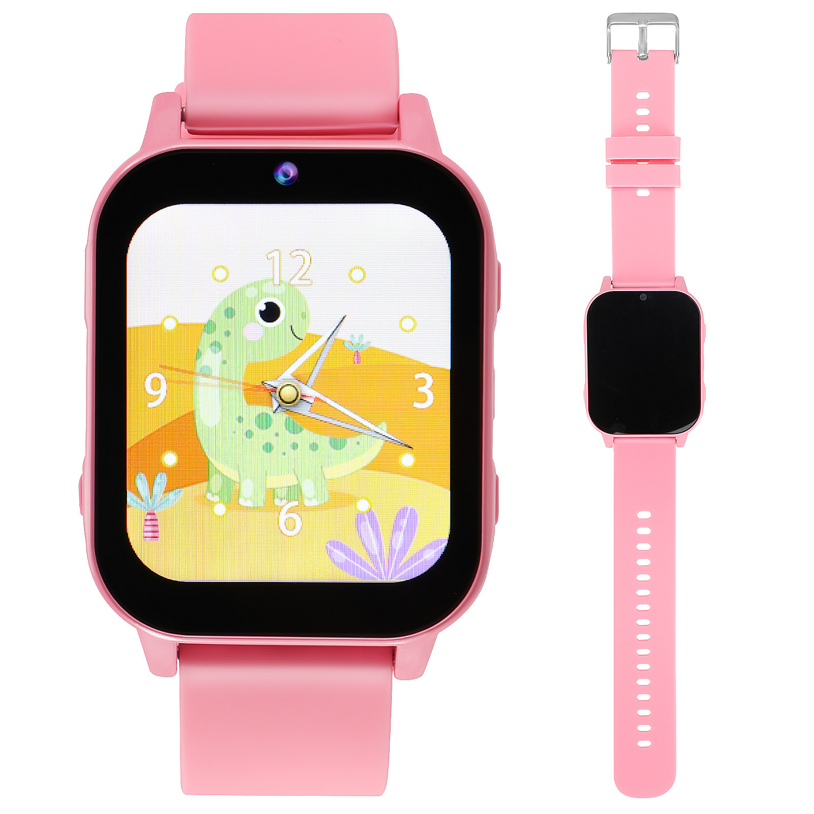ساعة ذكية للأطفال مع ألعاب تعل - مراجعة Smartwatch Pink Watches For Kids وسعره
