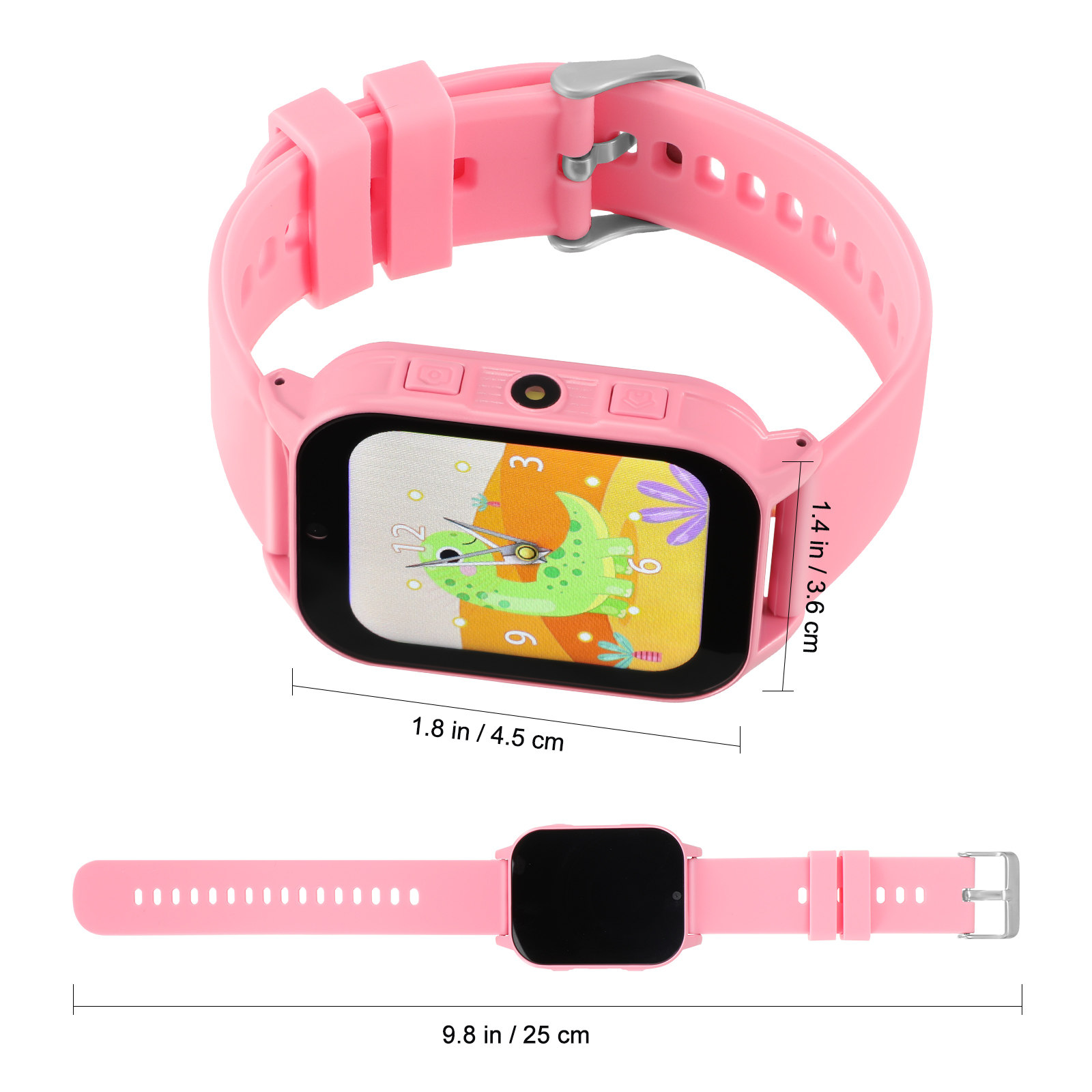 ساعة ذكية للأطفال مع ألعاب تعل - مراجعة Smartwatch Pink Watches For Kids وسعره