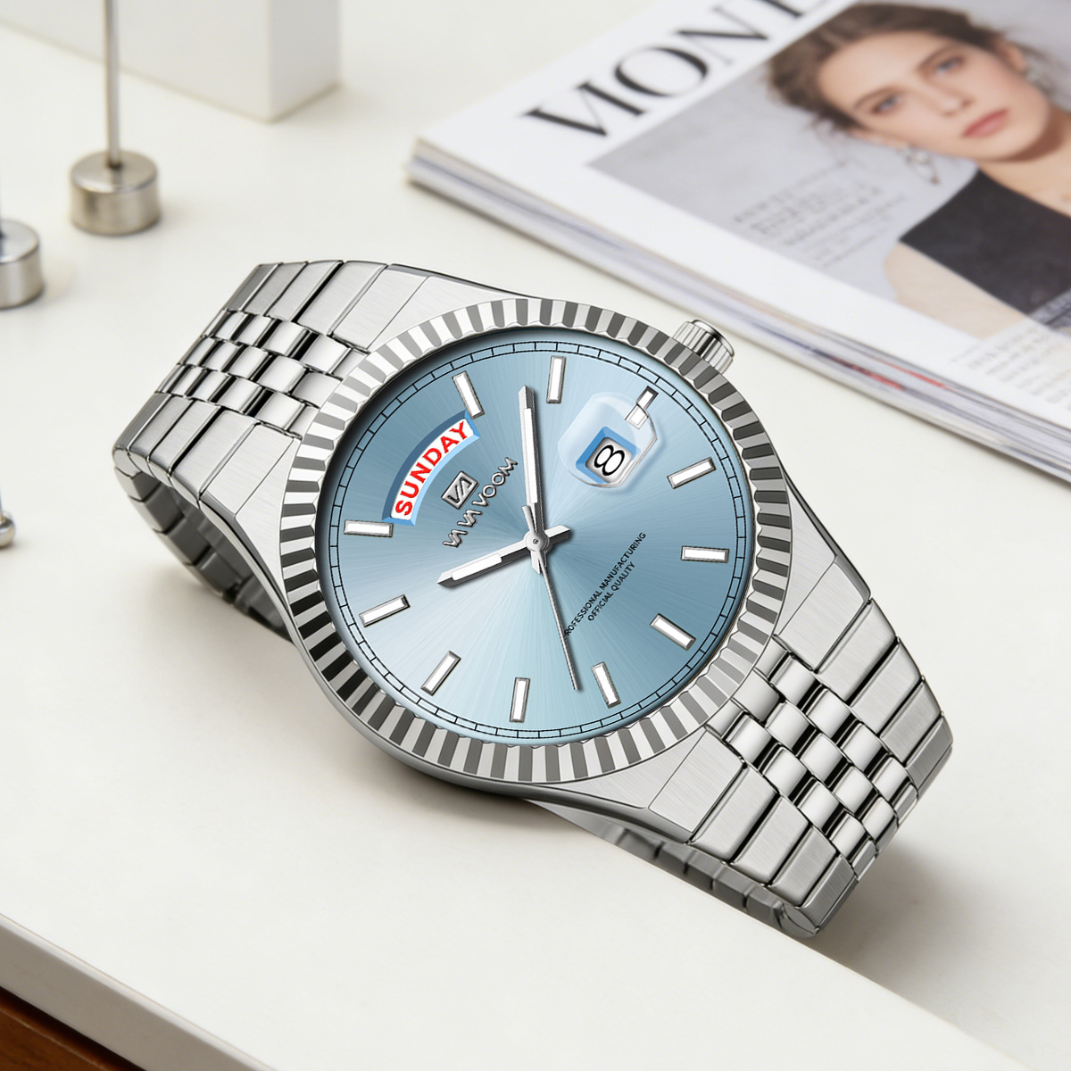 ساعة يد رجالية كوارتز من سلسلة - مراجعة Smartwatch Casual Watches For Men وسعره